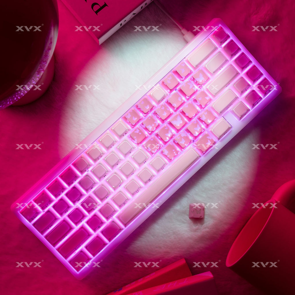 XVX FlutterBloom OEM Profile IMD-Tech Keycaps 21-Key